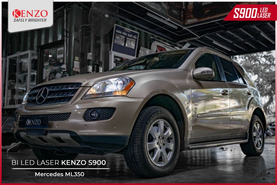 Độ bi led cho Mercedes ML350