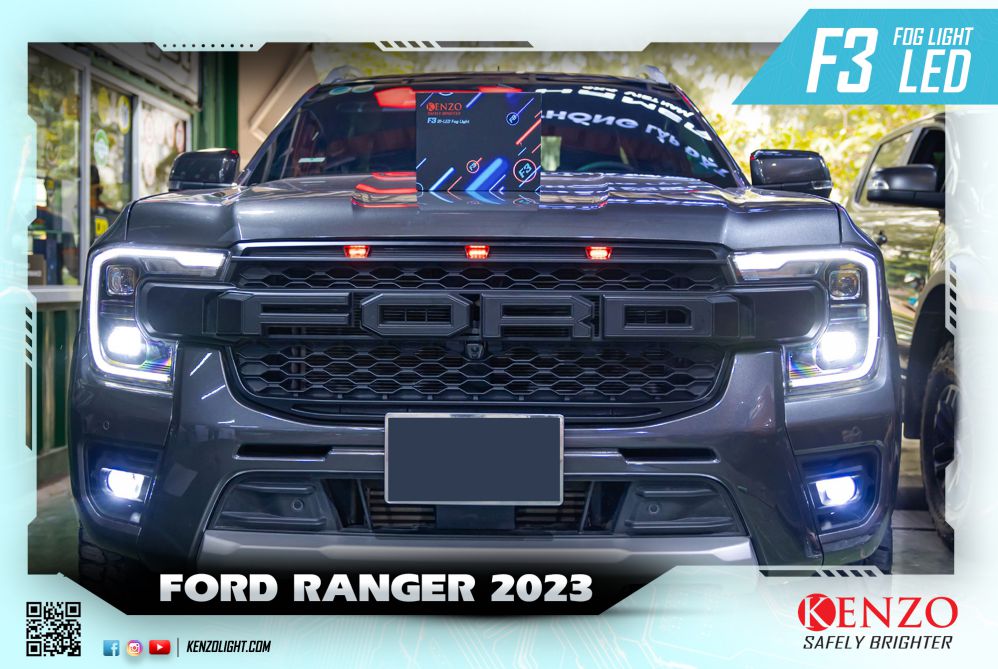 Bi led gầm Kenzo F3- 2.5" cho Ford Ranger 2023 