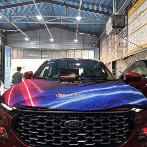 Nâng cấp ánh sáng cho xe Ford  Territory  với sản phẩm Bi led Kenzo S700 Pro tại Lê Tuấn Auto Spa