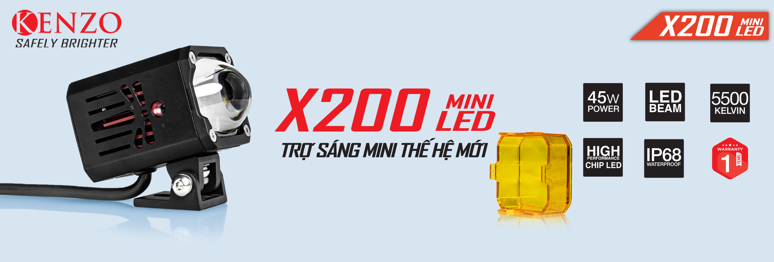 Đèn trợ sáng Kenzo X200