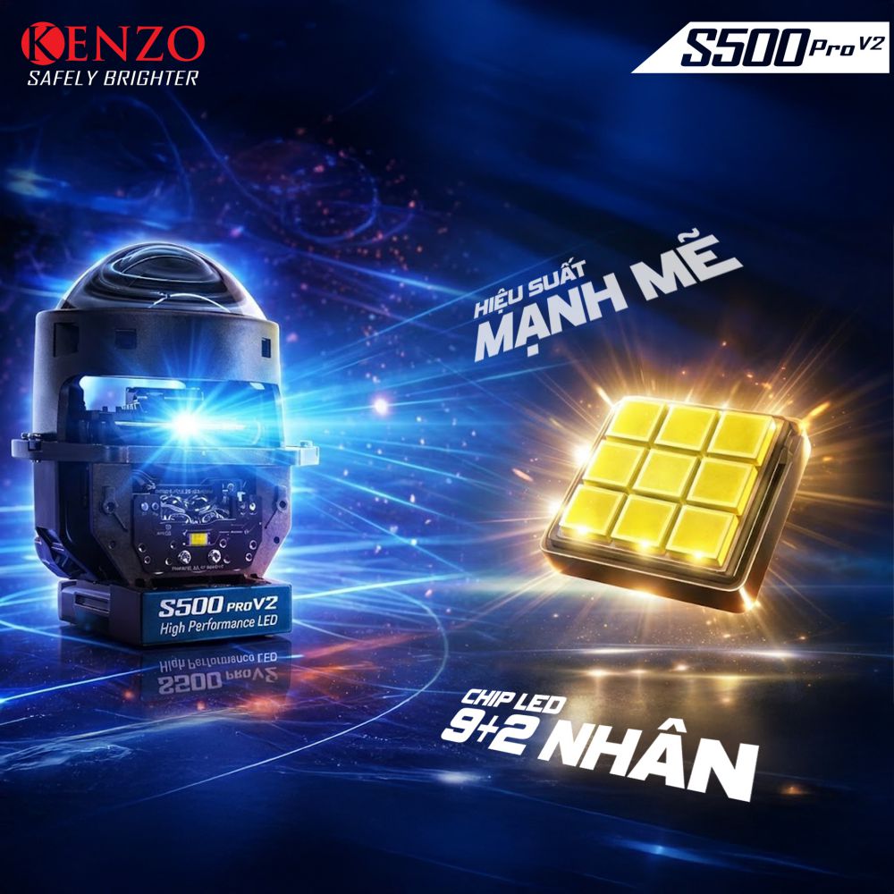 Bi Led hiệu suất cao Kenzo S500 Pro V2