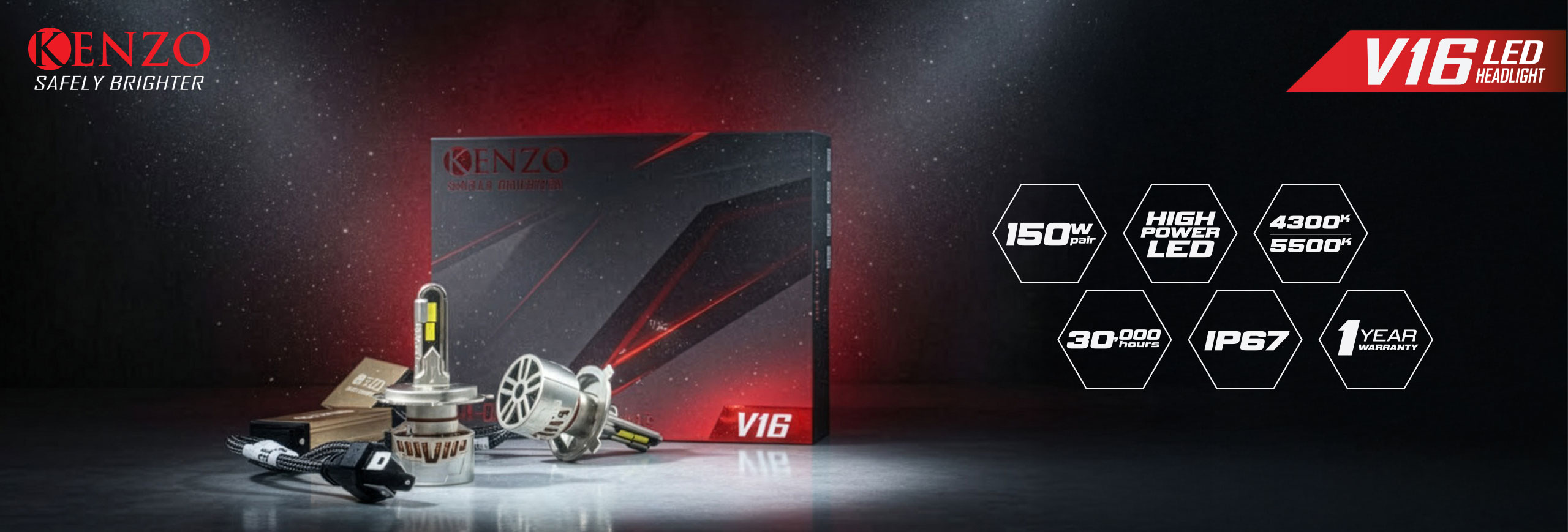 v16-slider Đèn LED Kenzo V16