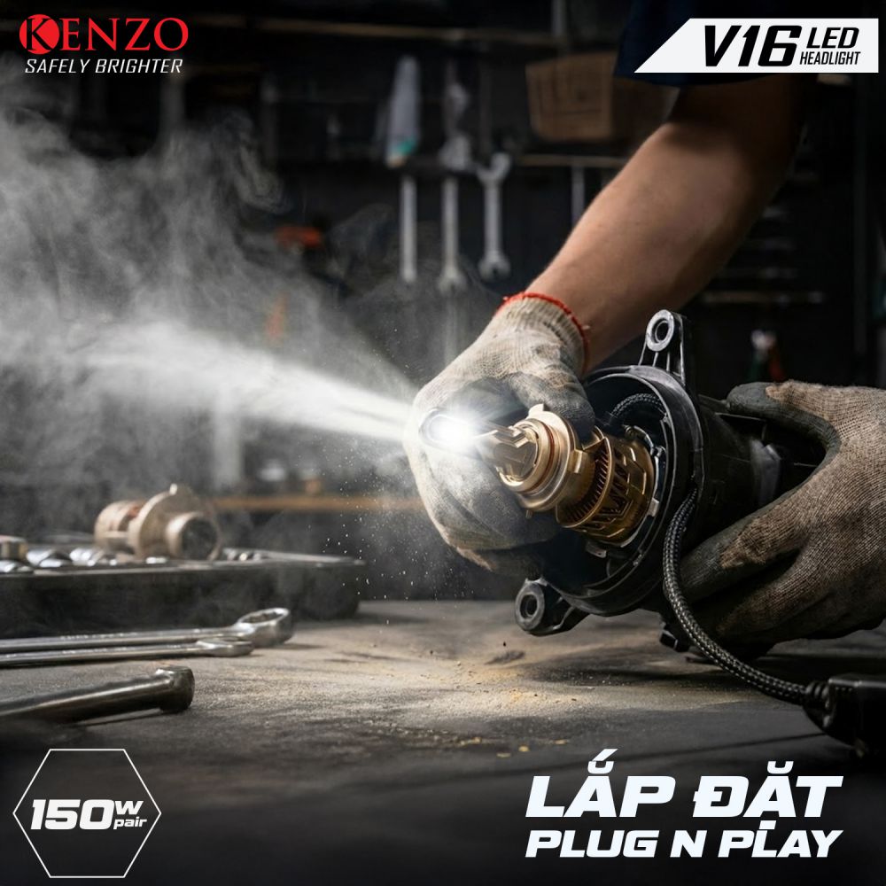 v16-tech-plugnplay bóng đèn LED Kenzo V16