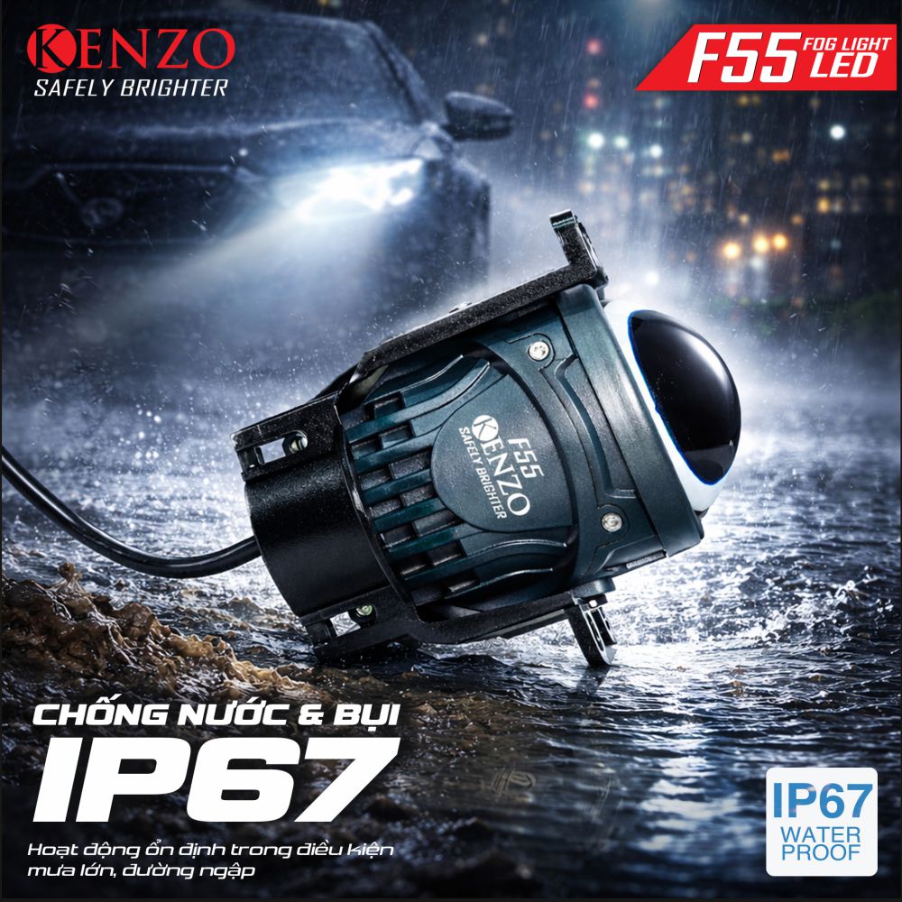 Bi Led gầm thế hệ mới Kenzo F55 – 3 inch