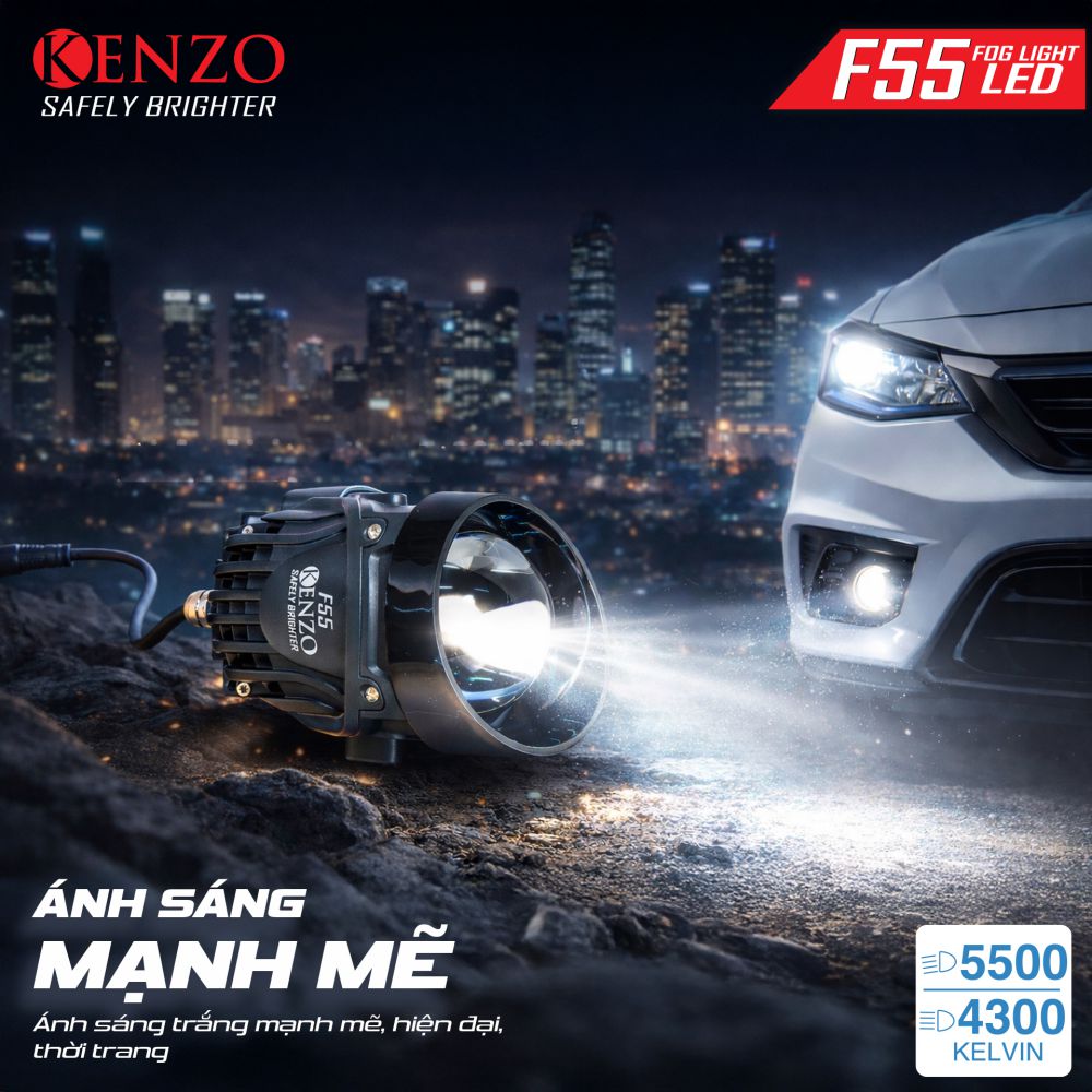 Bi Led gầm thế hệ mới Kenzo F55 – 3 inch