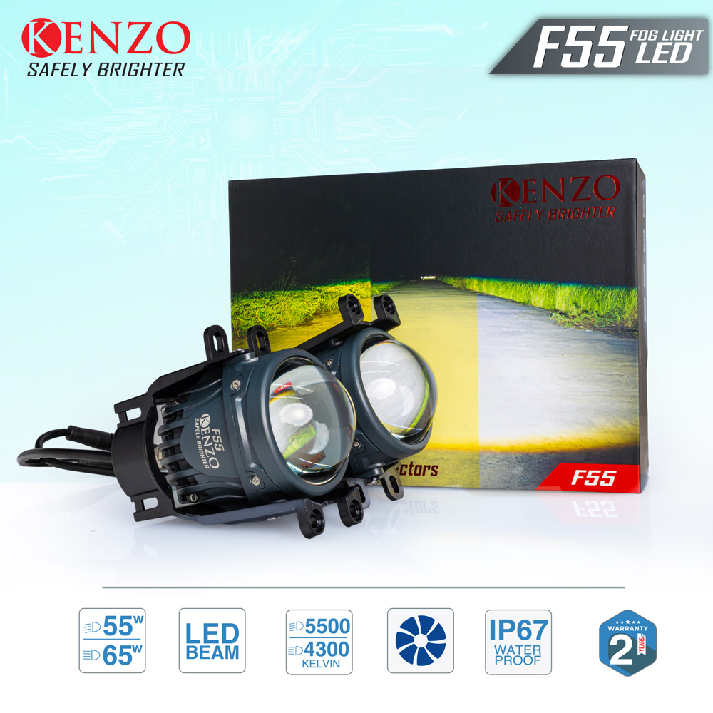 Bi Led gầm thế hệ mới Kenzo F55 – 3 inch