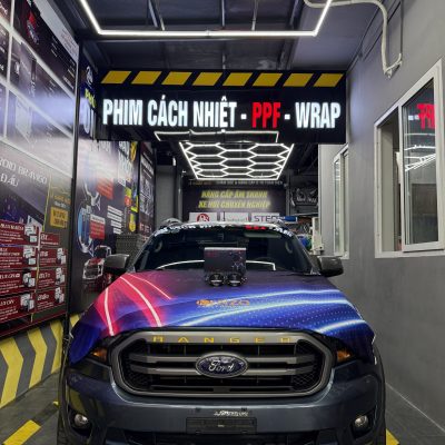 Nâng cấp ánh sáng cho xe Ford Ranger 2019 với sản phẩm Bi Led Kenzo S600 Pro tại Lê Hoàng Auto