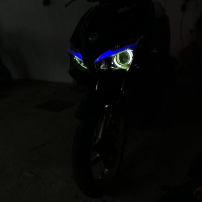 Nâng cấp ánh sáng cho xe Airblada 2019 với sản phẩm Bi Led Kenzo S600 2.5 tại Gấu 84