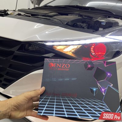 Nâng cấp ánh sáng cho xe Hyundai elantra 2023 với sản phẩm Bi Led Kenzo S600 Pro tại Lê Tuấn Auto Spa