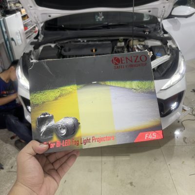 Nâng cấp ánh sáng cho xe MG5 với sản phẩm Bi led gầm Kenzo F45 – size 3.0″ – 3 nhiệt màu tại Út Đạt Auto Detailing