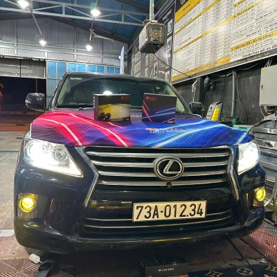 Nâng cấp ánh sáng cho xe Lexus lx570 với sản phẩm Bi led gầm Kenzo F45 – size 3.0″ – 3 nhiệt màu, Bi led Kenzo S800 tại Lê Tuấn Auto Spa