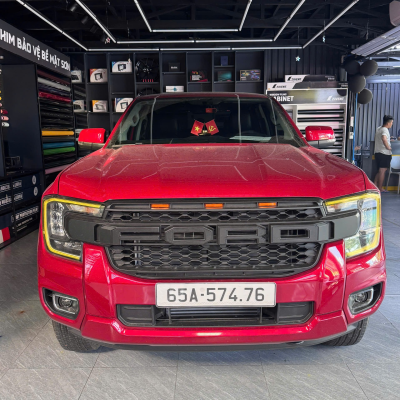 Nâng cấp ánh sáng cho xe Ford Ranger với sản phẩm Bi led gầm Kenzo F45 – size 3.0″ – 3 nhiệt màu tại Trung tâm dịch vụ ô tô Cần Thơ MSM